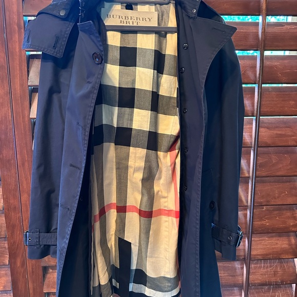 Burberry Brit Womens Trench Coat - Size 10 - Picture 3 of 11